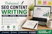 write SEO blog posts and articles