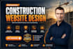 design a professional construction, hvac, roofing, and electrical website