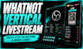 setup your whatnot vertical livestream for auctions and sports cards