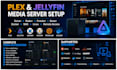 set up plex, jellyfin, sonarr, radarr and the arr stack
