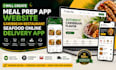 create meal prep website caribbean restaurant seafood online delivery app