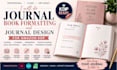 do journal book formatting, amazon KDP journal design, workbook planner layout
