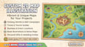 create a custom 2d illustrated map, location map, and vector map