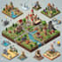 2d pixel art tileset, tilemap, background, game environment, sprite sheet, asset