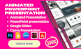 design animated presentation in powerpoint, google slides and canva presentation