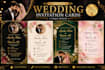 design modern wedding invitation cards in canva