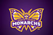 create a majestic and powerful monarch logo