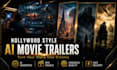 create a cinematic ai concept movie trailer
