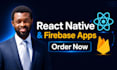 develop a react native mobile app using expo and firebase