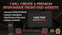 do professional front end web development and responsive web design