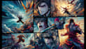 illustrate manga panels and comic book pages