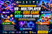 develop VR game, multiplayer game, p2e game, kids game,web3 solana crypto game