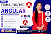 convert figma, xd, or PSD to angular