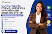 create gohighlevel forms, surveys and appointment booking system