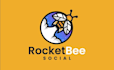 design rocket launch intro logo
