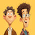 draw cute cartoon caricature, mascot, stickers