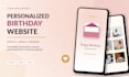 create a personalized romantic birthday surprise website