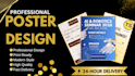 design a professional custom poster