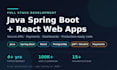 a full stack web app with java spring boot and react