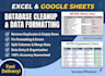 clean, format, and organize your excel or google sheets database