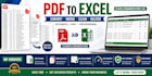 merge PDF files, convert PDF to excel, and clean data professionally