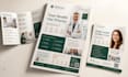create custom leaflet design, professional medical flyer, and dental flyer