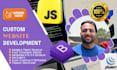 develop a custom responsive website using html, css and javascript