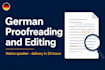 proofread and edit your german text as a native speaker
