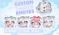 create cute anime twitch emotes for streamers