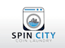 do modern high quality laundromat logo design