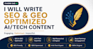 write SEO and GEO optimized ai and technology content
