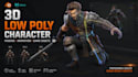 model 3d modeling low poly character, game assets, rigging, and 3d animation