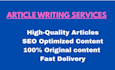write SEO articles and blog posts