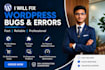 fix wordpress website bugs, errors, and technical issues