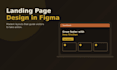 design a modern landing page in figma