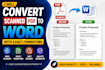 convert scanned PDF to word with exact formatting