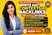 do white hat SEO contextual backlinks for google top ranking