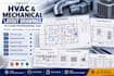 draft hvac and mechanical layout drawings in clean professional cad