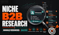 manually research and qualify niche b2b companies