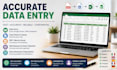 do accurate data entry