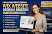 wix website design wix, wix website redesign wix website development wix website