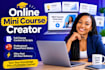 create online mini course content and powerpoint slides