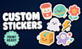 create custom print ready sticker designs and sticker packs