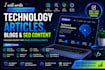 write professional technology articles and SEO content