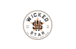 design trendy cool wicked star logo
