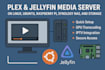 setup jellyfin media server env, configure sonarr, radarr, prowlarr on linux