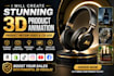 build stunning 3d product animation, product motion video, and cgi ads