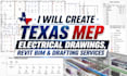 create texas mep electrical drawings, revit bim and drafting services