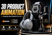 create premium 3d product animations and product visuals