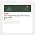 write engaging SEO blog posts and website content